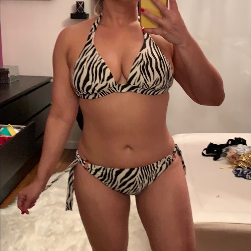 Vintage zebra Victoria ‘s Secret bikini